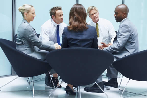 people sitting around table