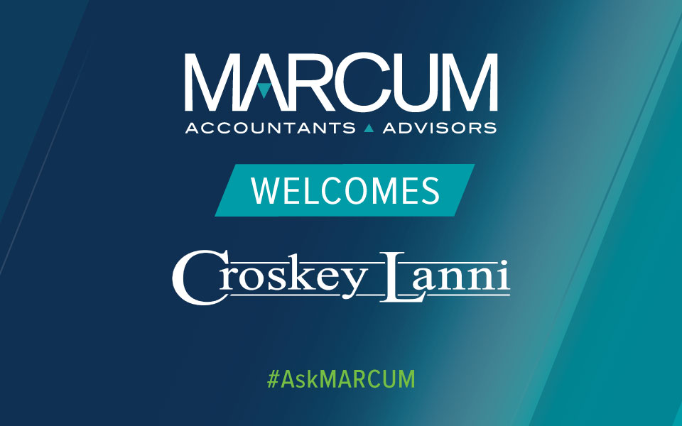 Inside Public Accounting highlighted Marcum’s expansion into Michigan with the Croskey Lanni, PC acquisition